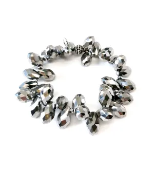 Miami Silver Drops Bracelet