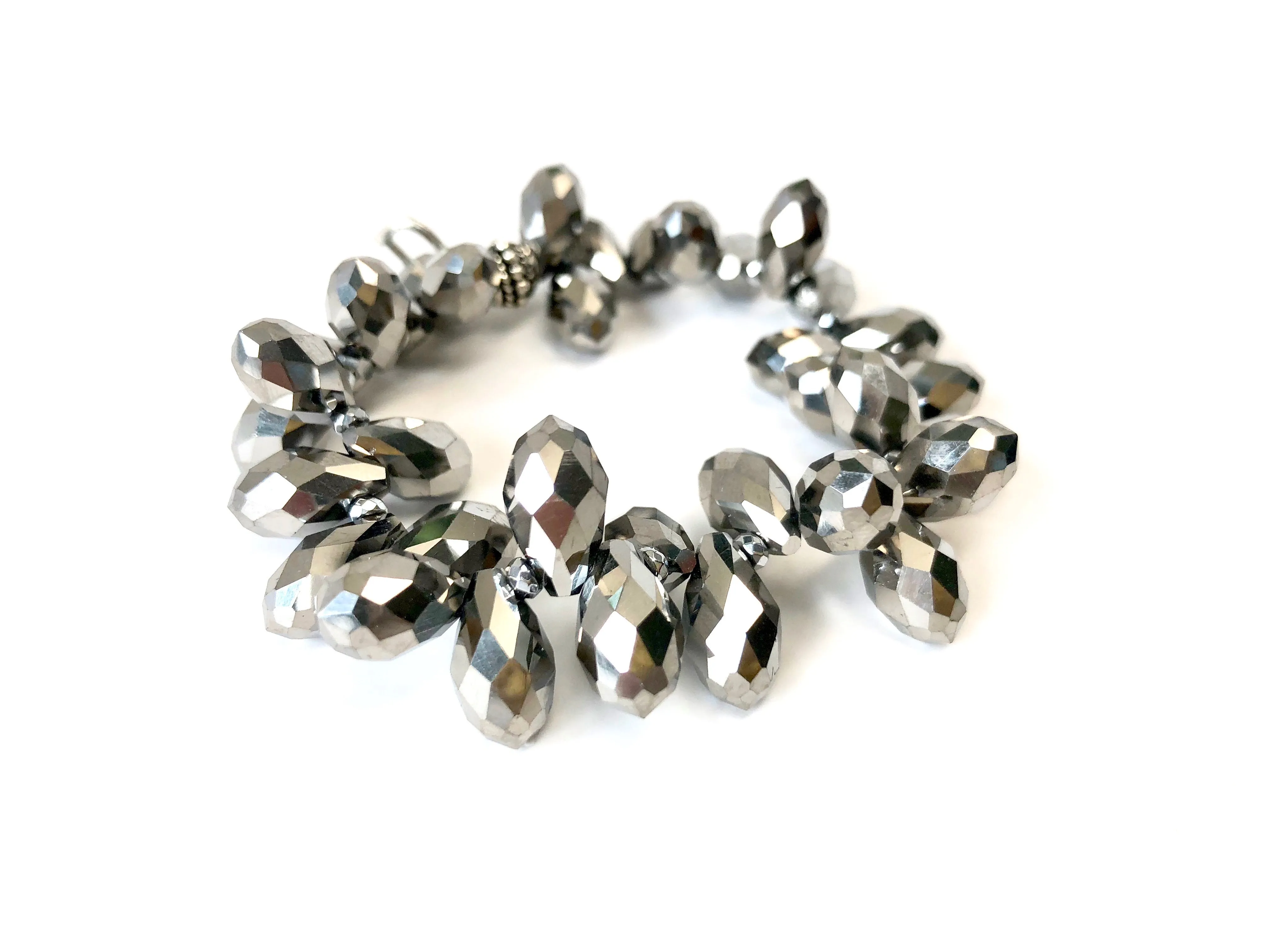 Miami Silver Drops Bracelet