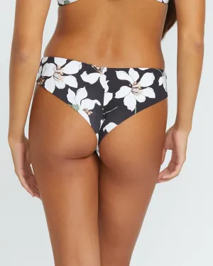 Midnight Lily Cheekini Bikini Bottom - BLACK