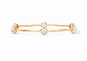 Milano Luxe Bangle - Iridescent Aquamarine Blue - Large