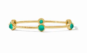 Milano Luxe Bangle - Iridescent Emerald Green - Large