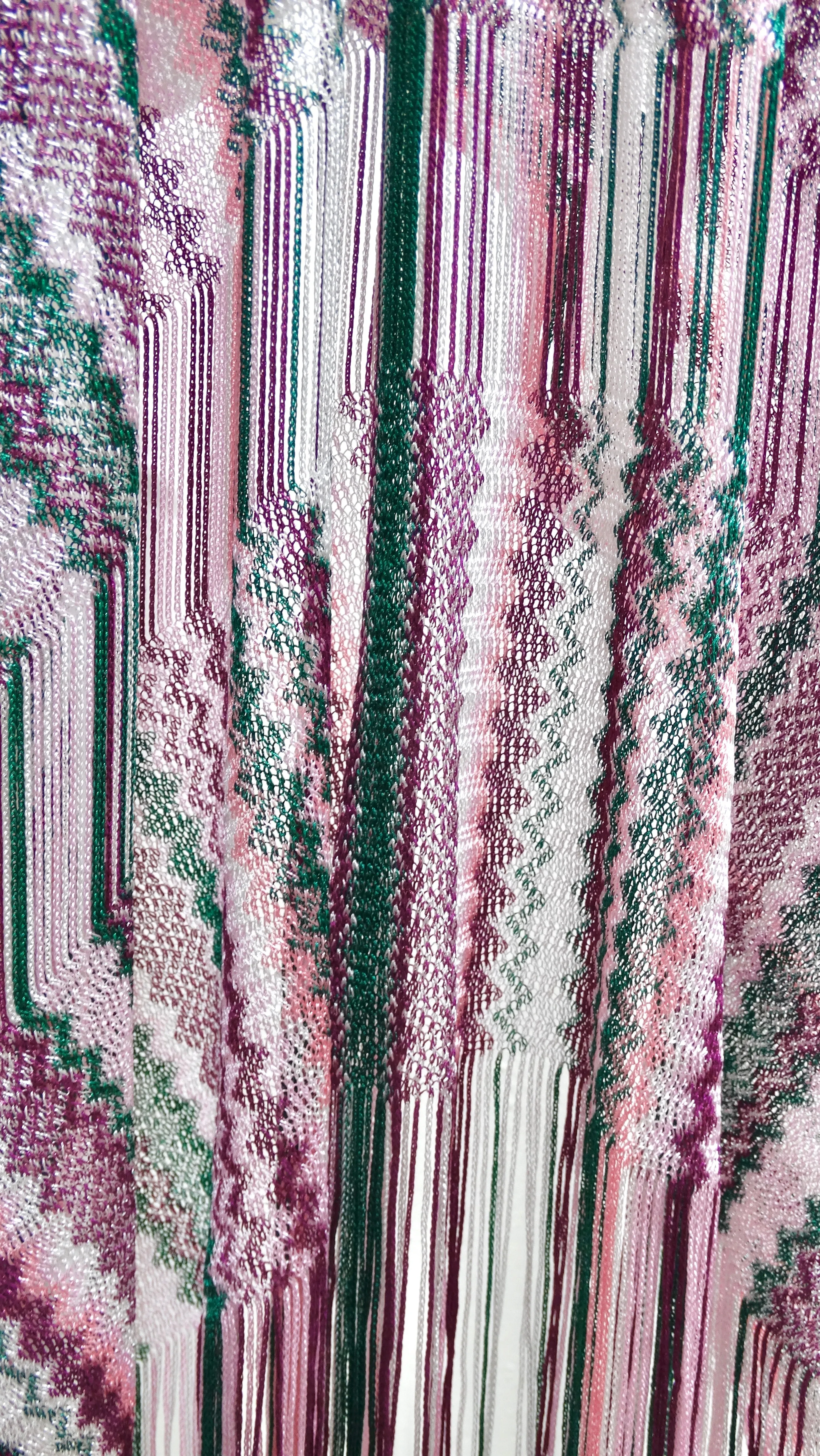 Missoni Multicolour Knit Cropped Poncho