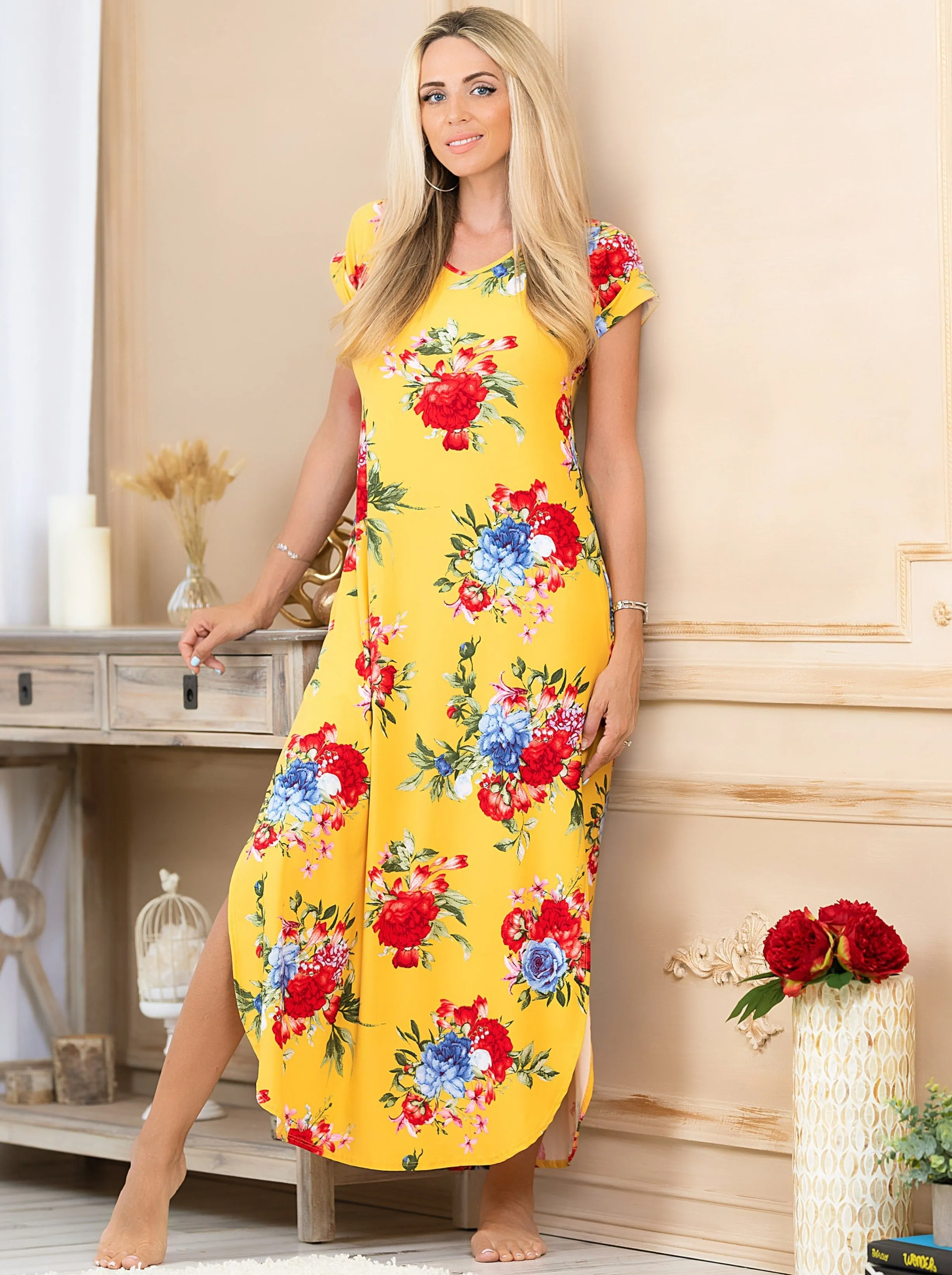 Mommy and Me Flower Fancy Maxi Dress