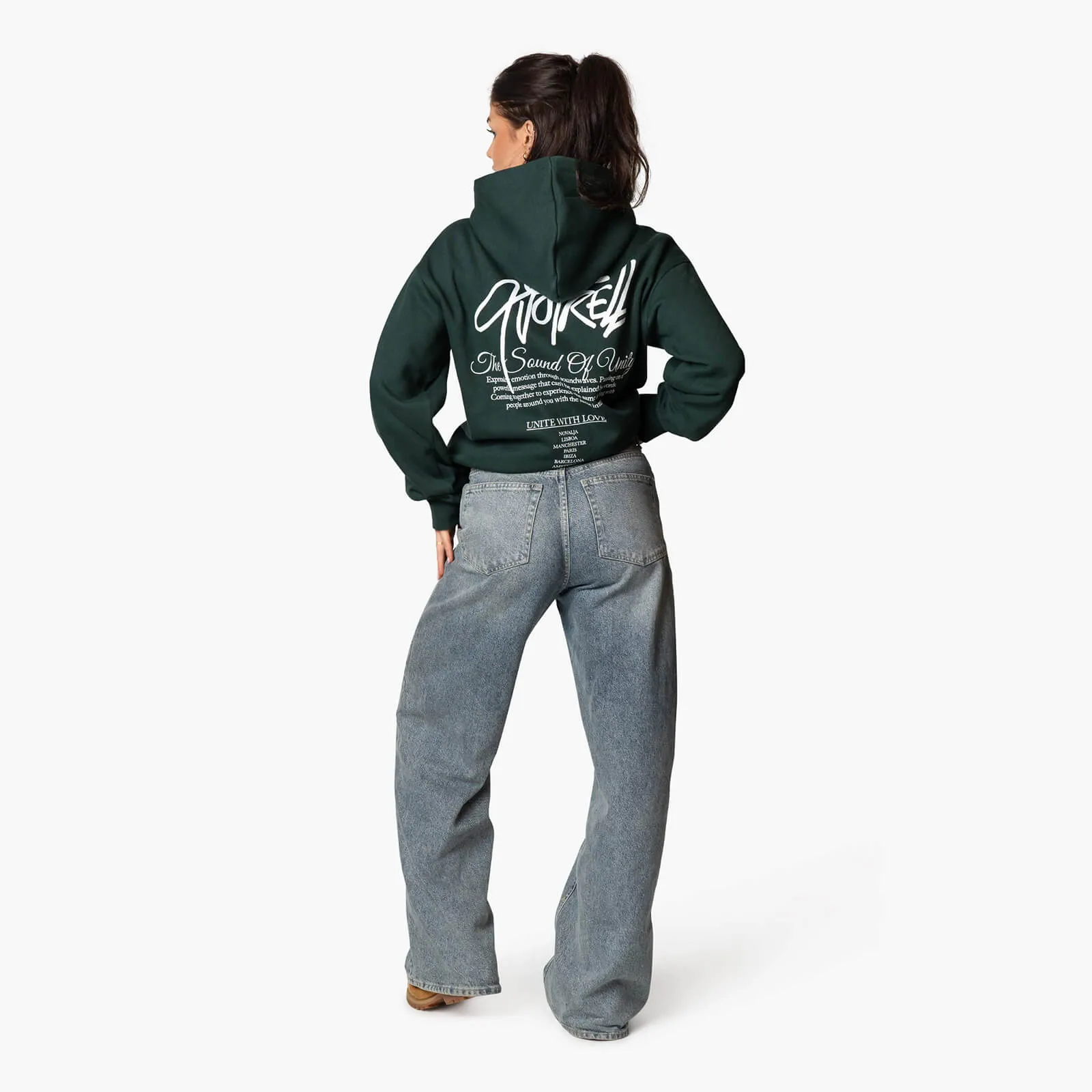 MONTEREY UNITY HOODIE | PETROL/WHITE