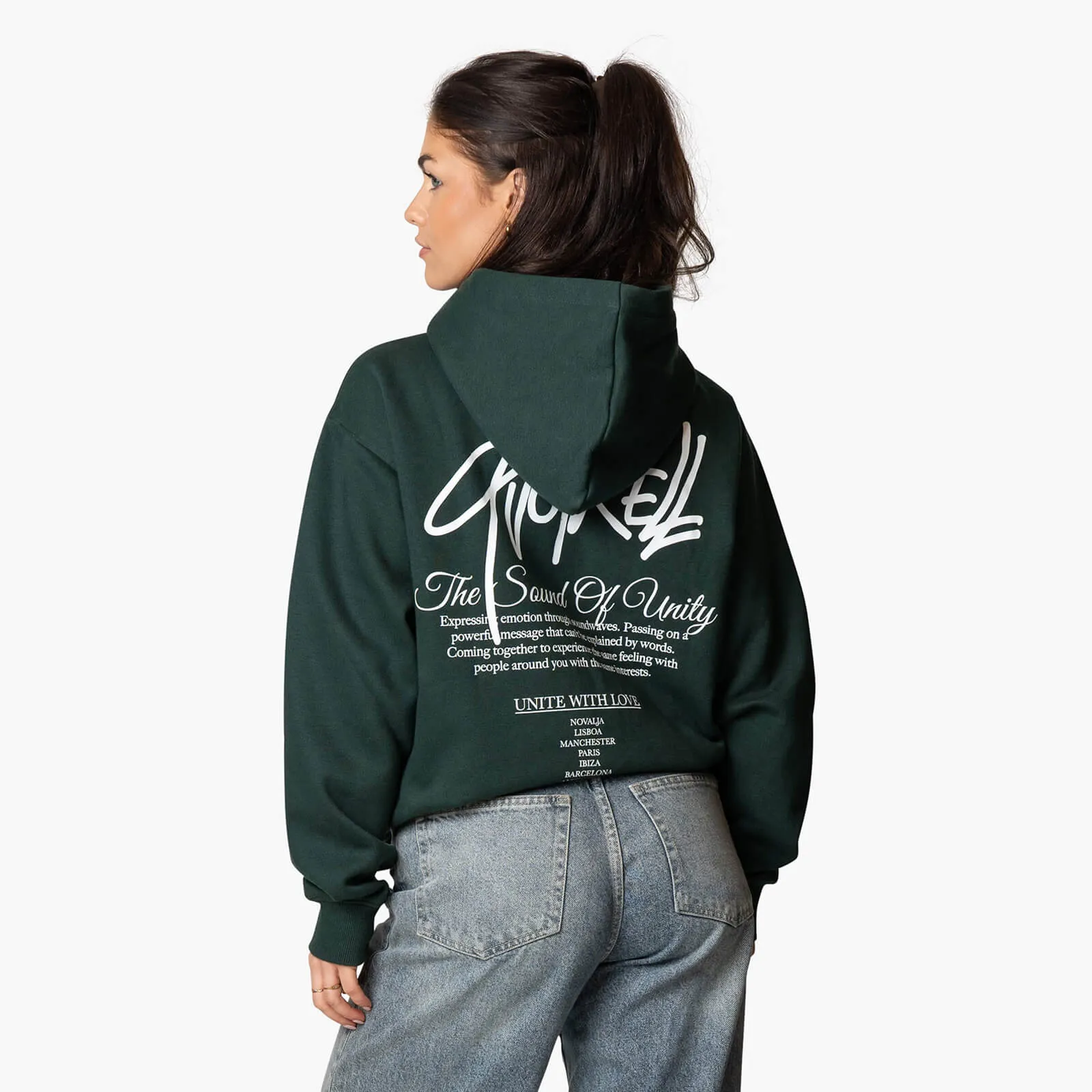 MONTEREY UNITY HOODIE | PETROL/WHITE