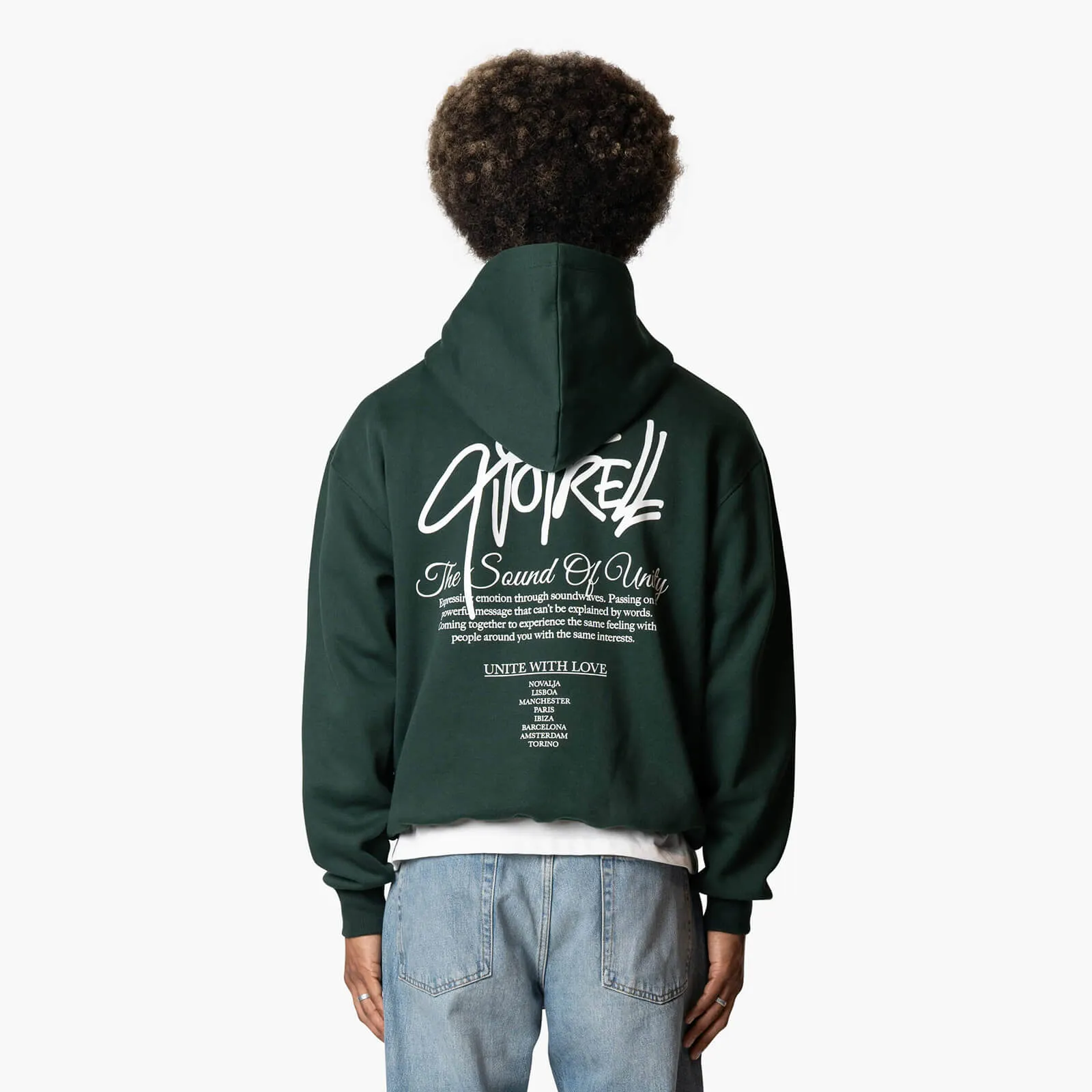 MONTEREY UNITY HOODIE | PETROL/WHITE