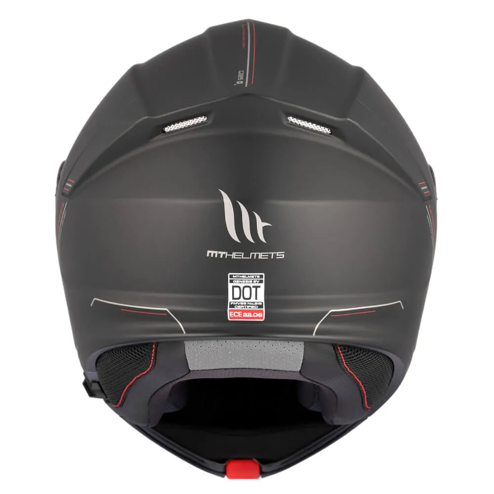 MT Genesis SV Helmet Solid A1 Matt Black