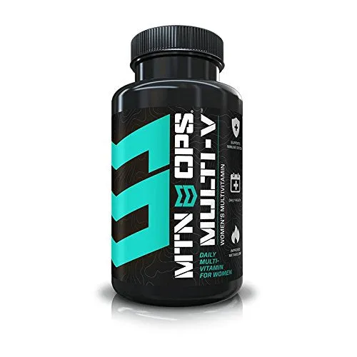 MTN OPS Multi-V - Multivitamina diaria para hombre y mujer, 30 servilletas, cápsulas para mujer