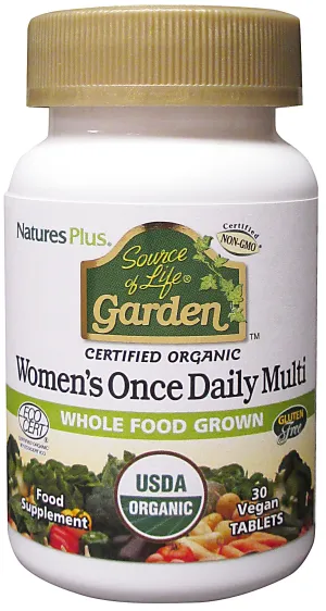 Nature's Plus Source of Life Garden Certified Organic Women's Once Daily Multi 30's
