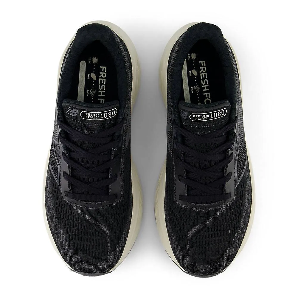 New Balance Fresh Foam X 1080 v14 (Womens) - Black with Phantom Sea Salt