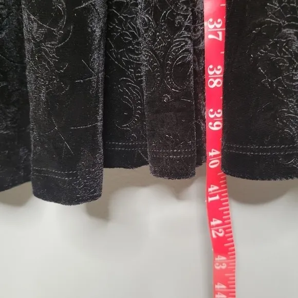 NEW Nightfall x Torrid dress women's size 2X 18-20 black velvet dark whimsigoth