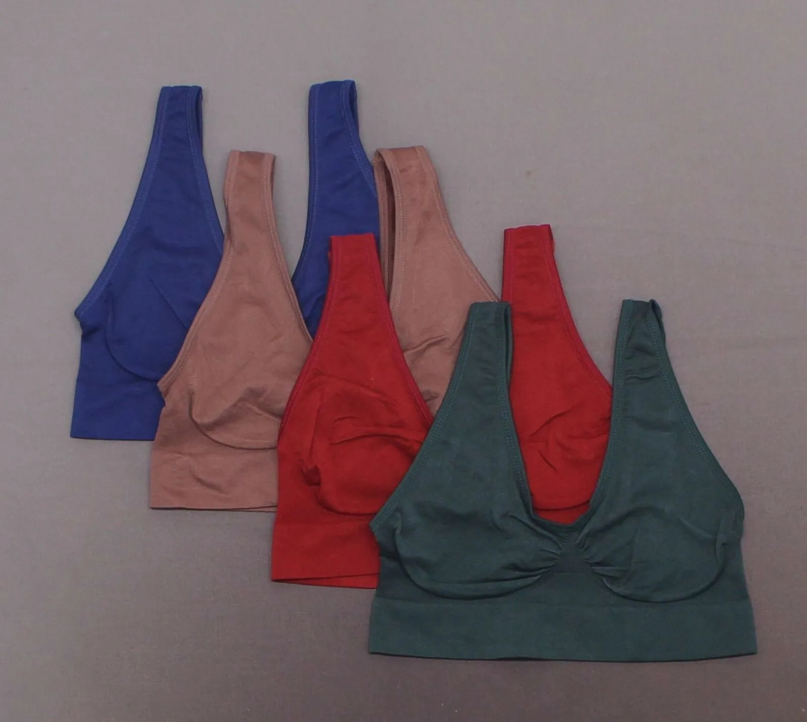New Rhonda Shear Women's 4 Pack Original Seamless Ahh Bras
