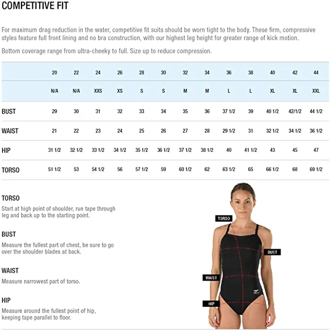 New Speedo Women's Pro LT Super Pro Swimsuit in Black, Sz L!