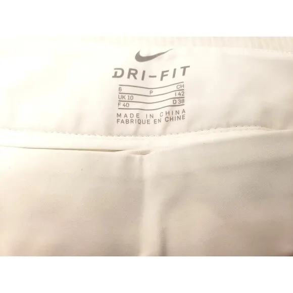 Nike Women's Flex Woven Skort 889689 (10 16.5&quot;) White Dri-Fit size 6