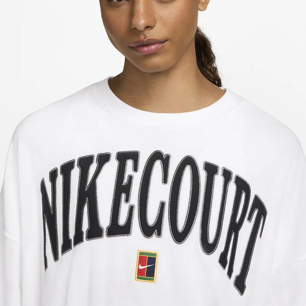 Nike Women's Heritage Crew Neck Sweatshirt - White