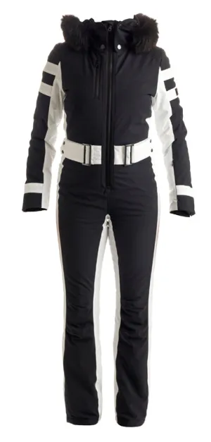 Nils Snowbird Faux Fur Suit Womens Black/ White