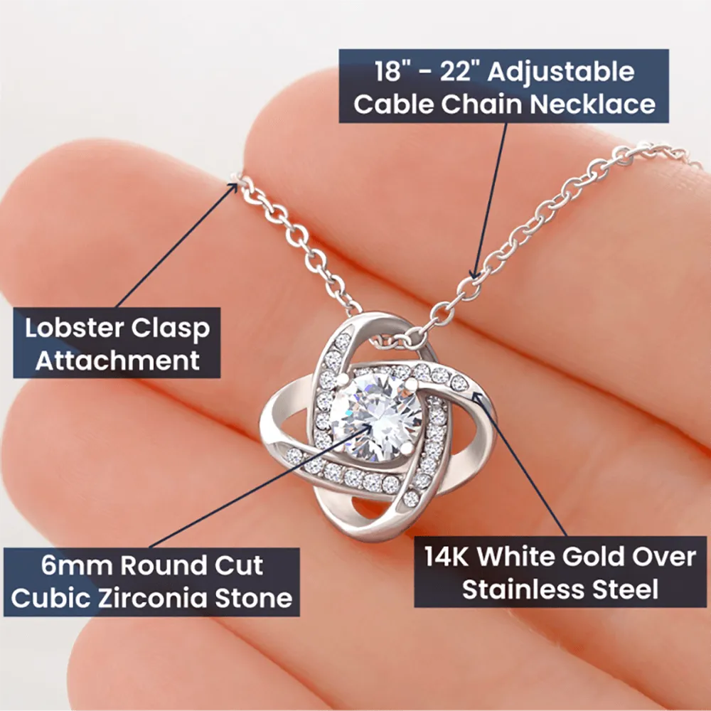 No Matter How Many Friends I Have Love Knot Necklace