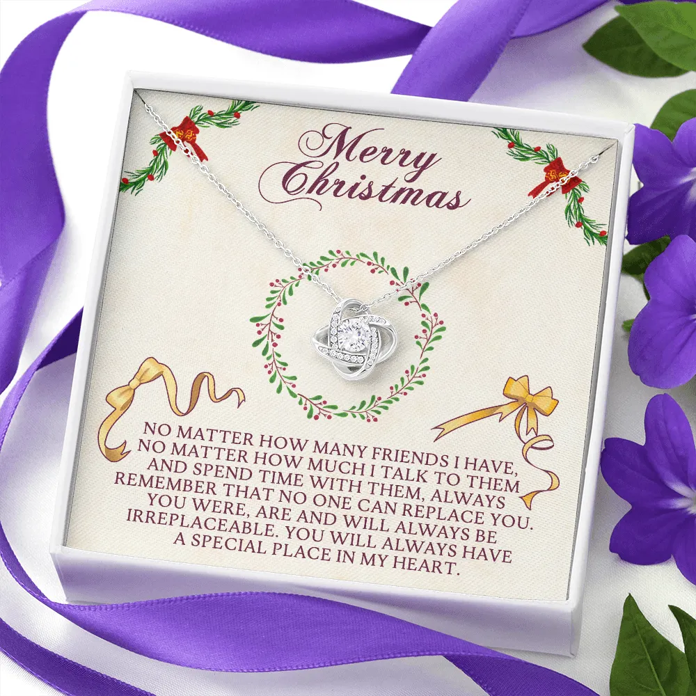 No Matter How Many Friends I Have Love Knot Necklace