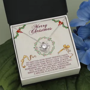 No Matter How Many Friends I Have Love Knot Necklace