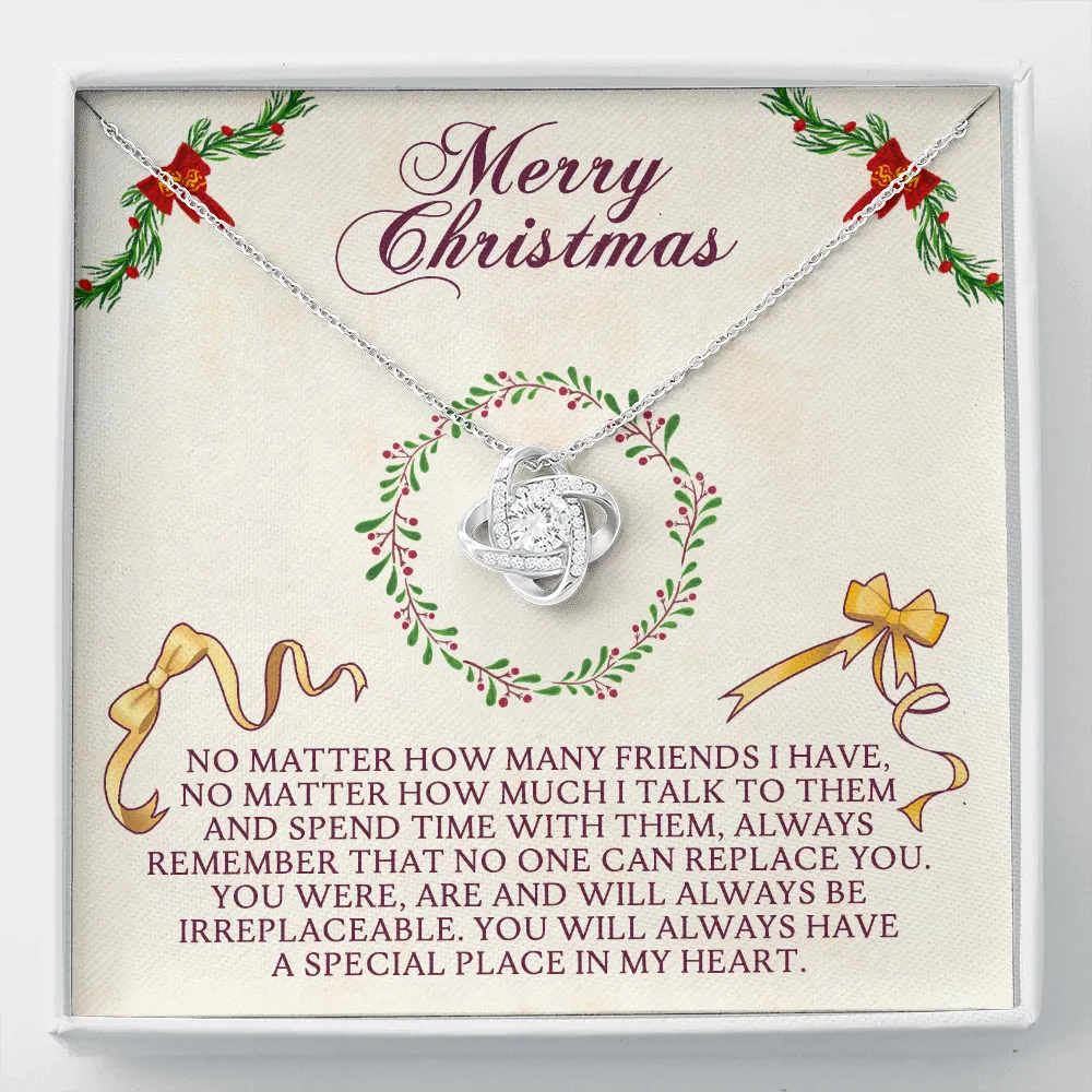 No Matter How Many Friends I Have Love Knot Necklace