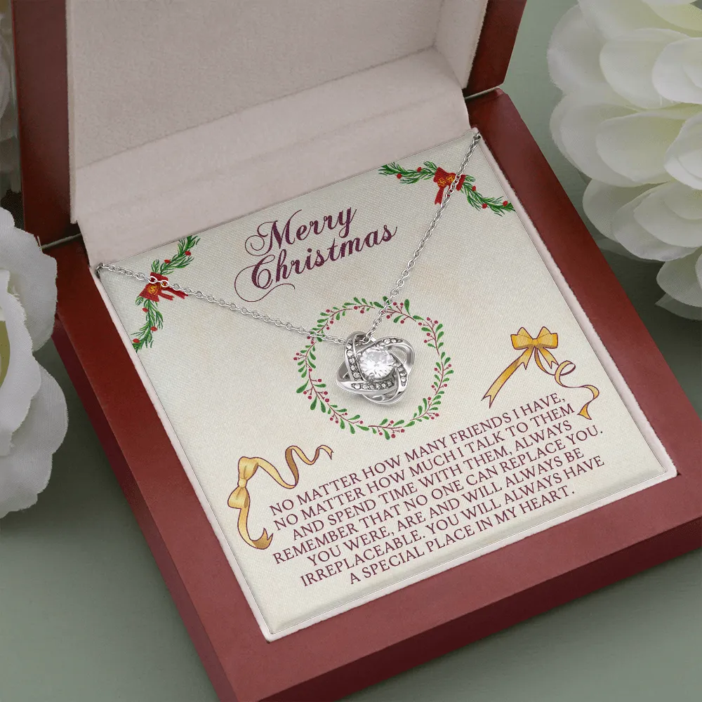 No Matter How Many Friends I Have Love Knot Necklace