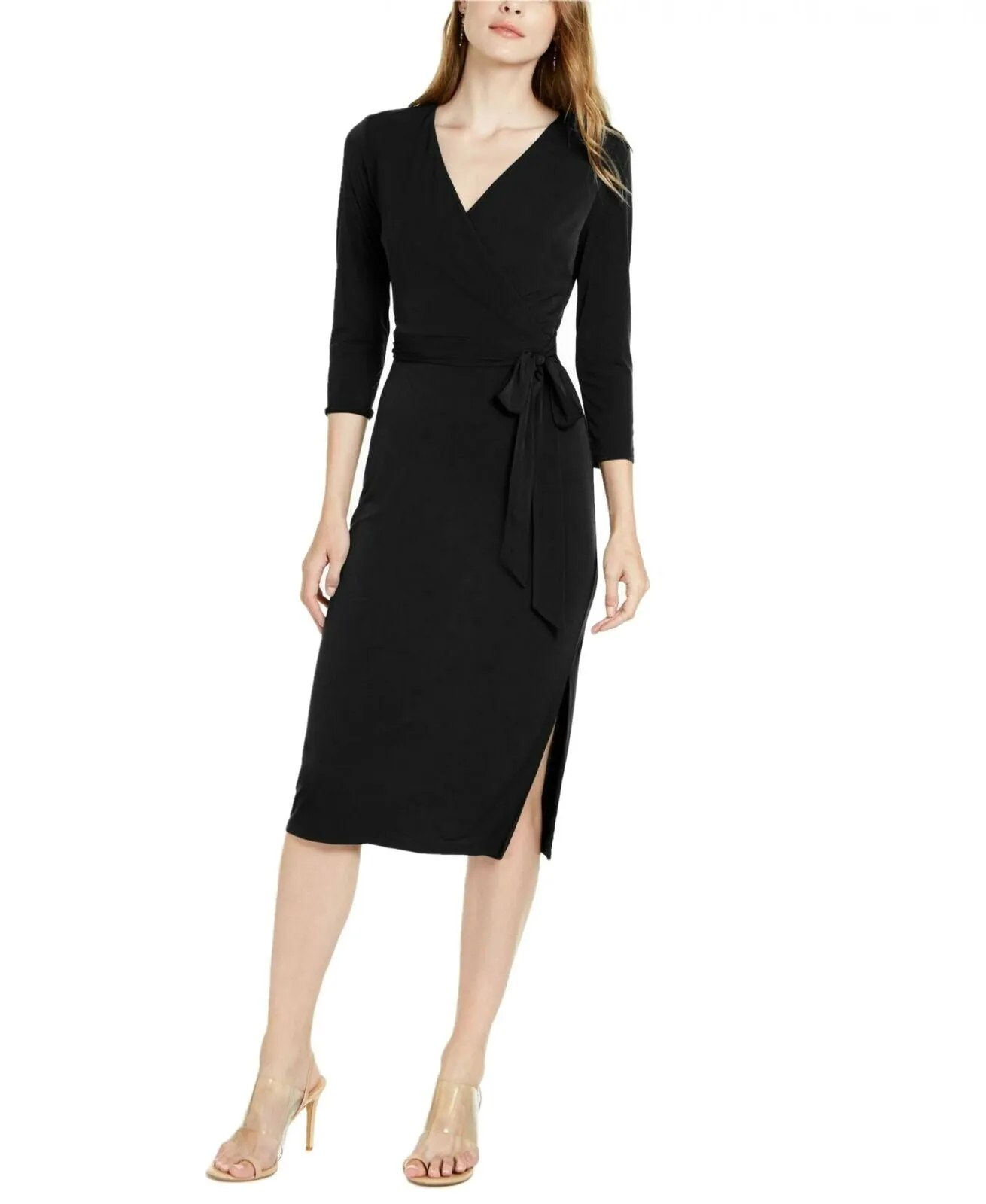 NWT INC International Concepts Women's Side Tie Faux Wrap Dress. 100075503 Small