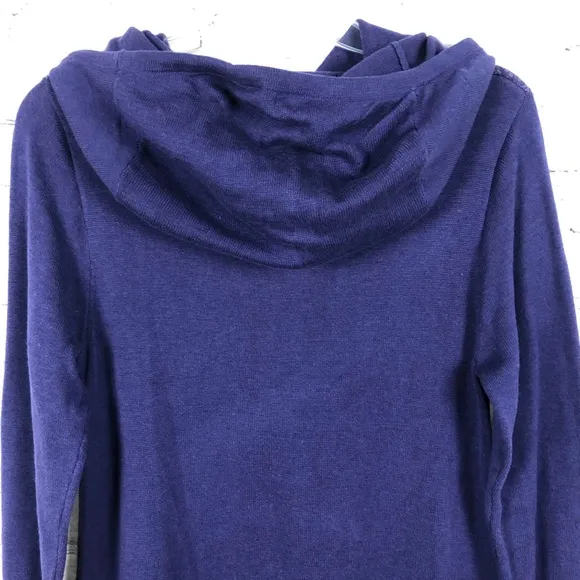 NWT prAna Coco Hooded Sweater Dress Purple Sz M