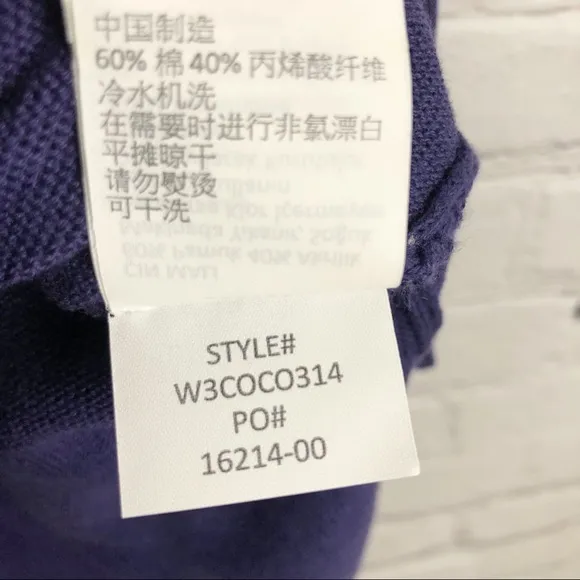 NWT prAna Coco Hooded Sweater Dress Purple Sz M