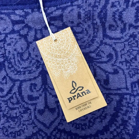 NWT prAna Coco Hooded Sweater Dress Purple Sz M