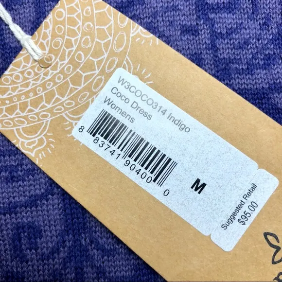NWT prAna Coco Hooded Sweater Dress Purple Sz M