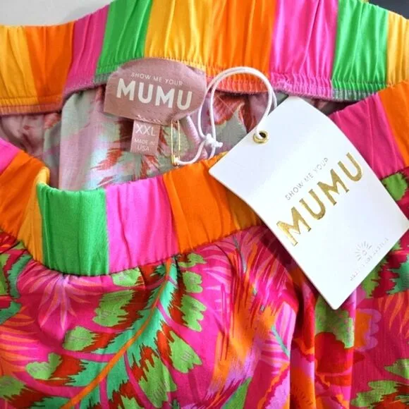NWT Show Me Your Mumu | Full Swing Skirt Colorful Tiered Long Maxi, Women's XXL