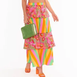 NWT Show Me Your Mumu | Full Swing Skirt Colorful Tiered Long Maxi, Women's XXL