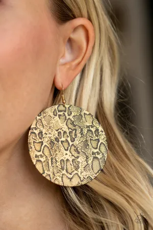 Paparazzi Animal Planet Earrings Gold