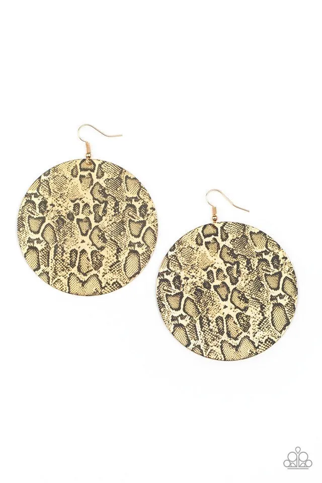 Paparazzi Animal Planet Earrings Gold