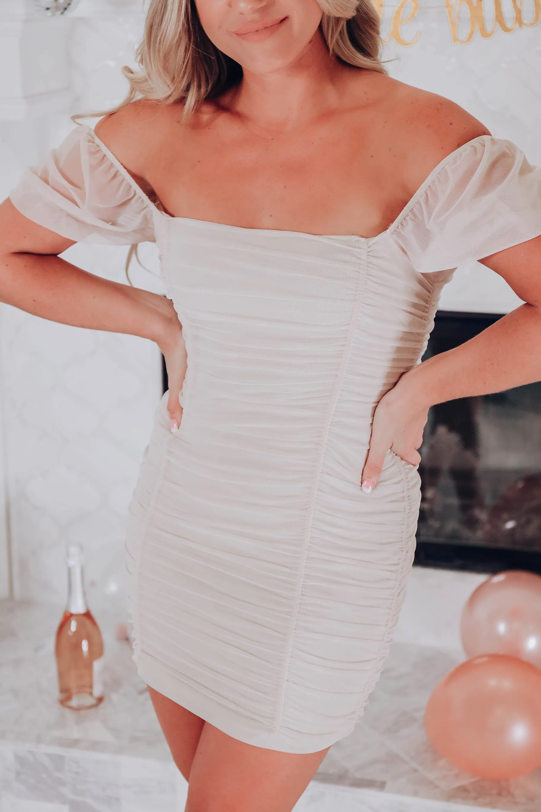 Party Queen Ruched Mini Dress