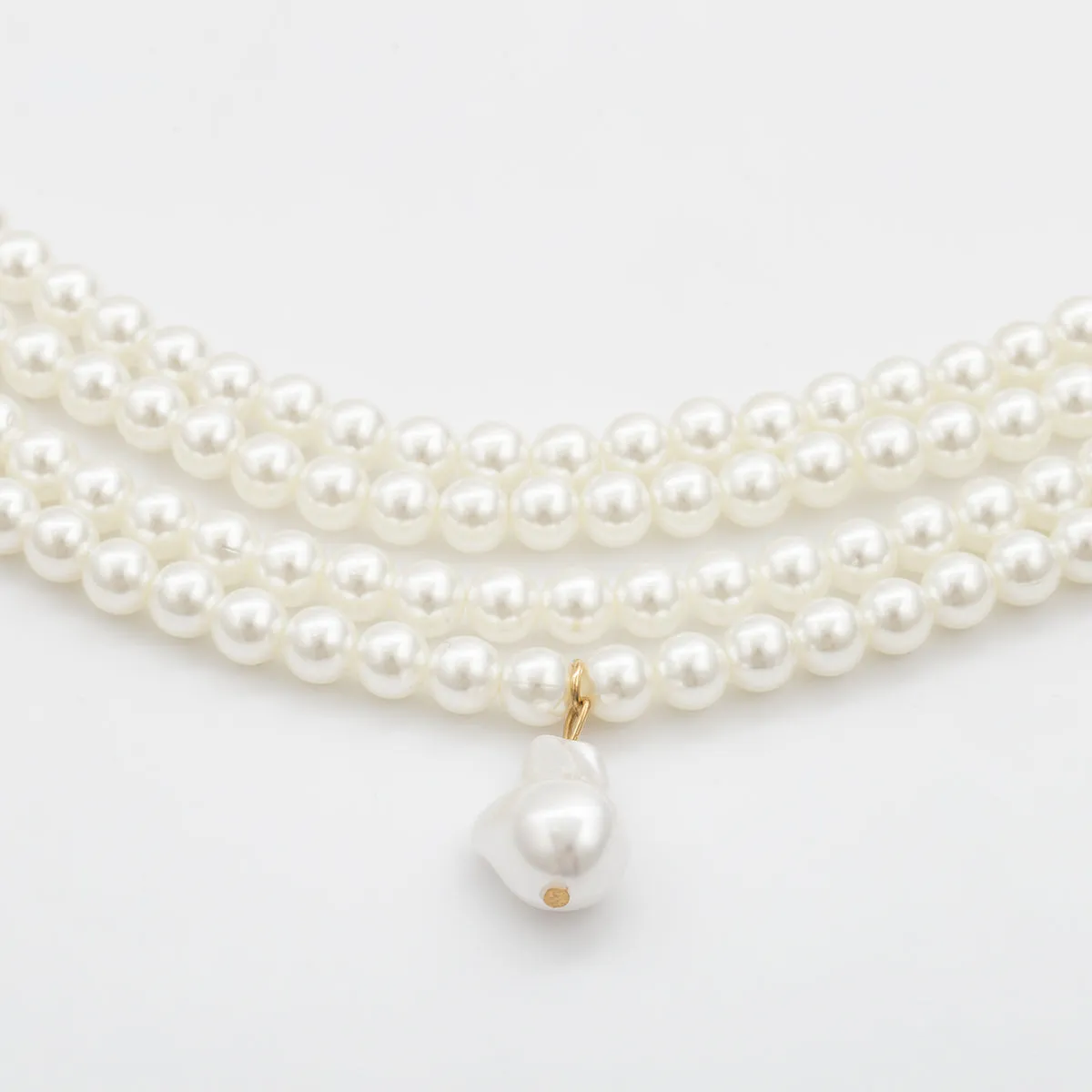 Pearl & 18K Gold-Plated Layered Choker Necklace