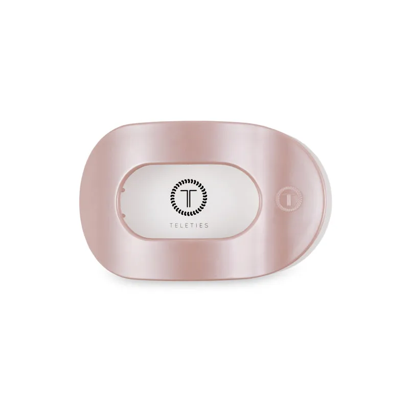 Pearly Pink Medium Flat Oval Hair Clip