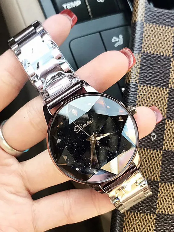 Personality Rhombus Glass Women's Watch