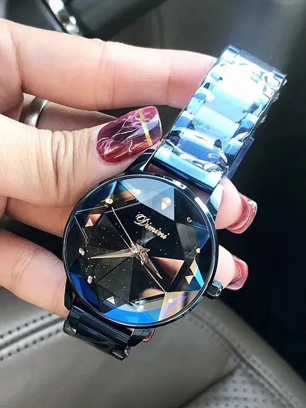 Personality Rhombus Glass Women's Watch