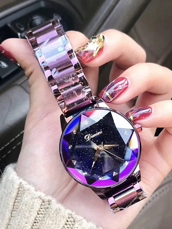 Personality Rhombus Glass Women's Watch
