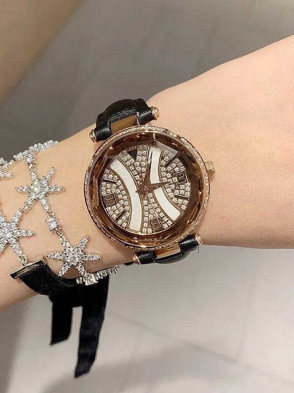 Personality Shell Dial Leather Belt Women's Watch