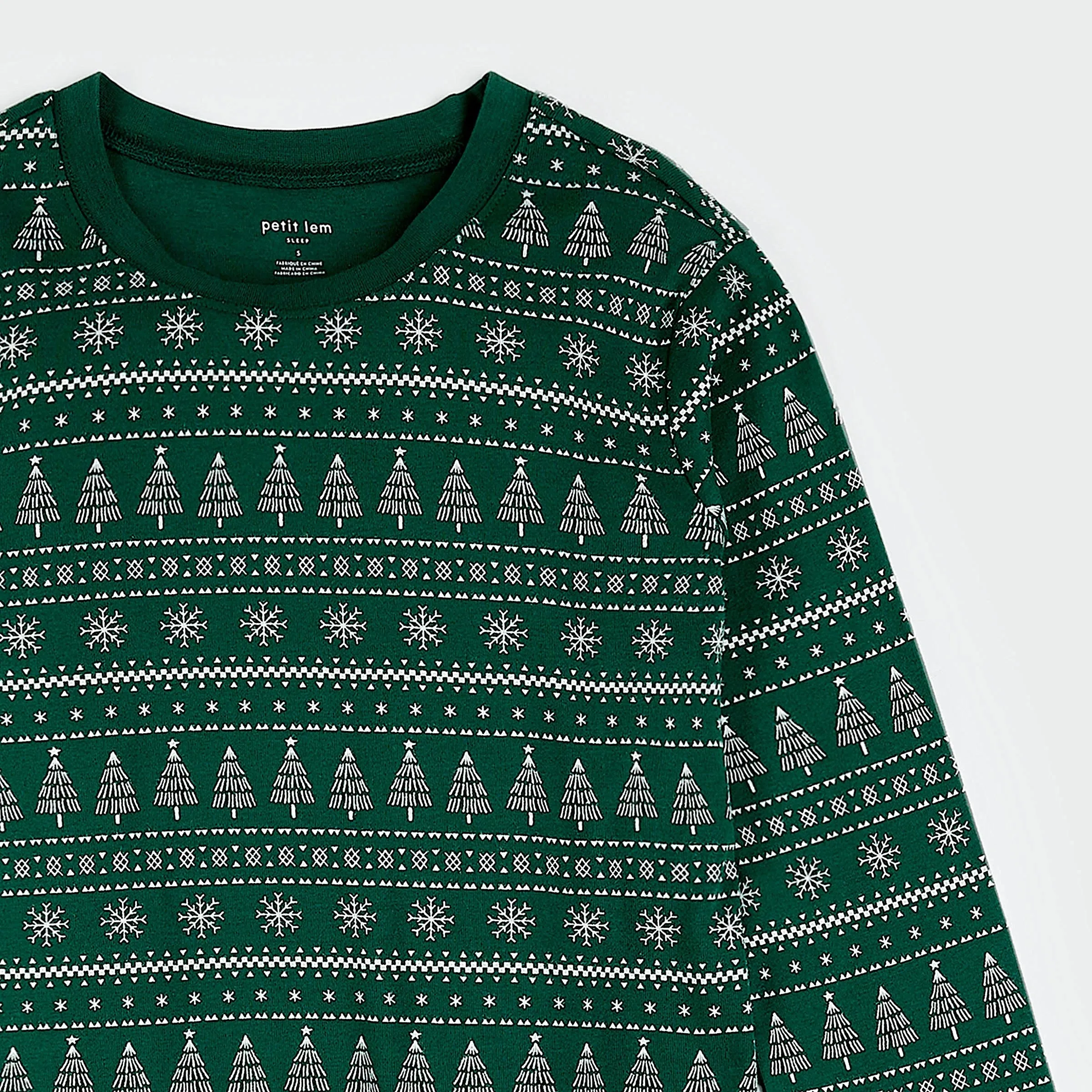Petit Lem Women's Festive Firs on Evergreen PJ Set
