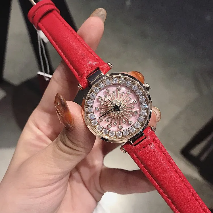Pink Shell Chassis Women's Watch