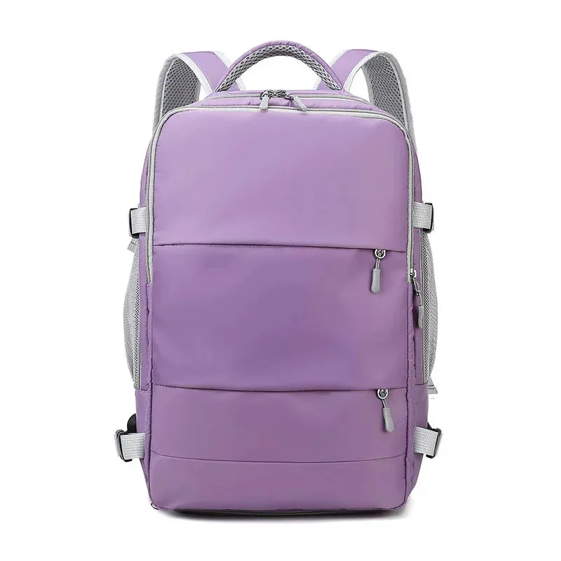 Pink Women's Travel Backpack with Anti-Theft Features