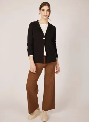 Pistache Fine Knit Boyfriend Blazer
