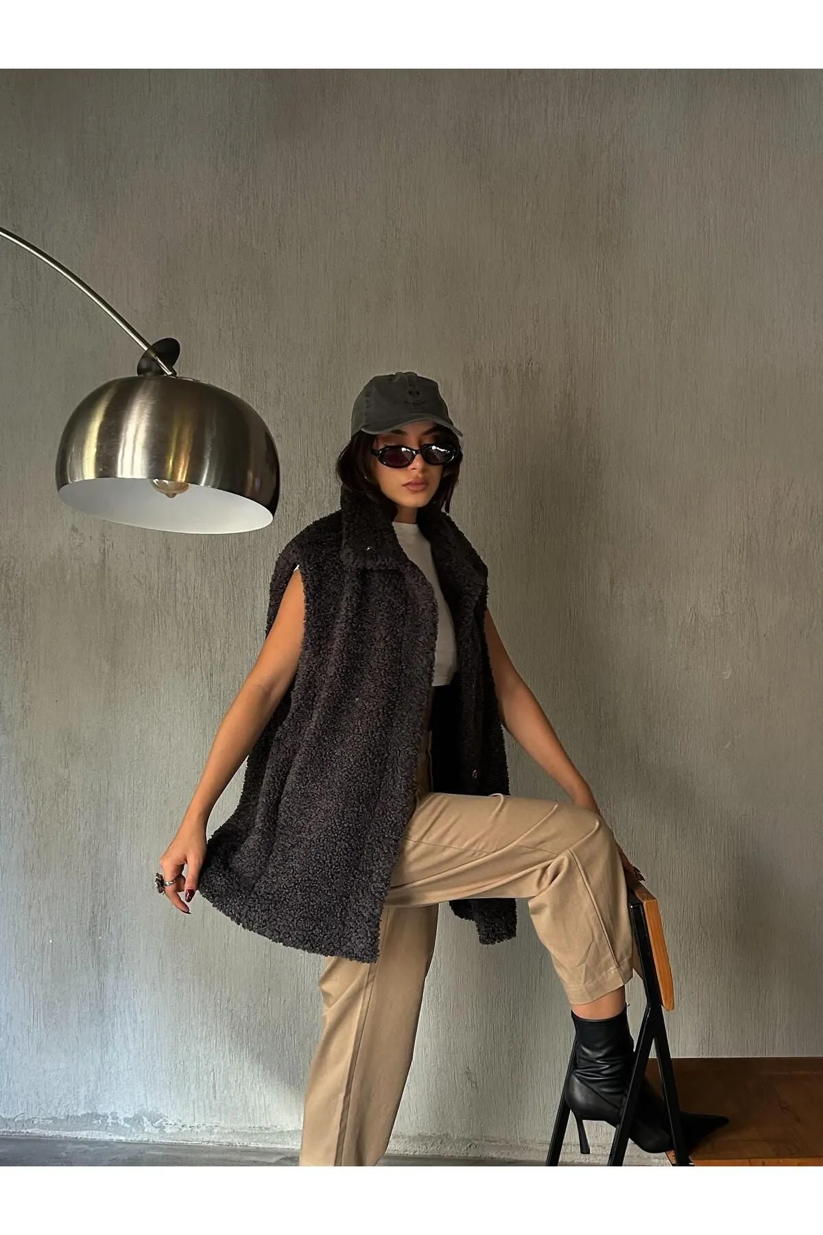 Plush Lined Snap Vest