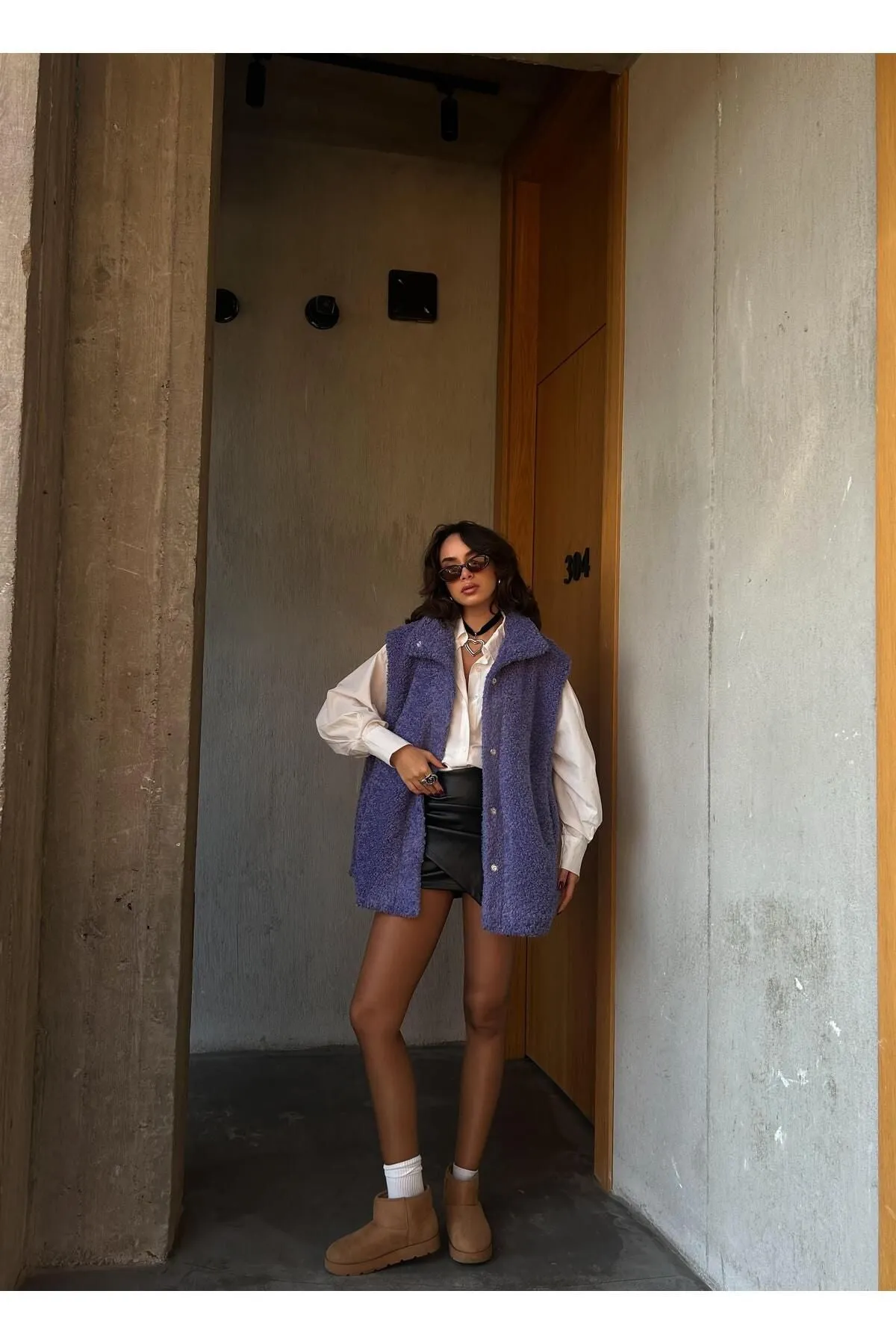 Plush Lined Snap Vest