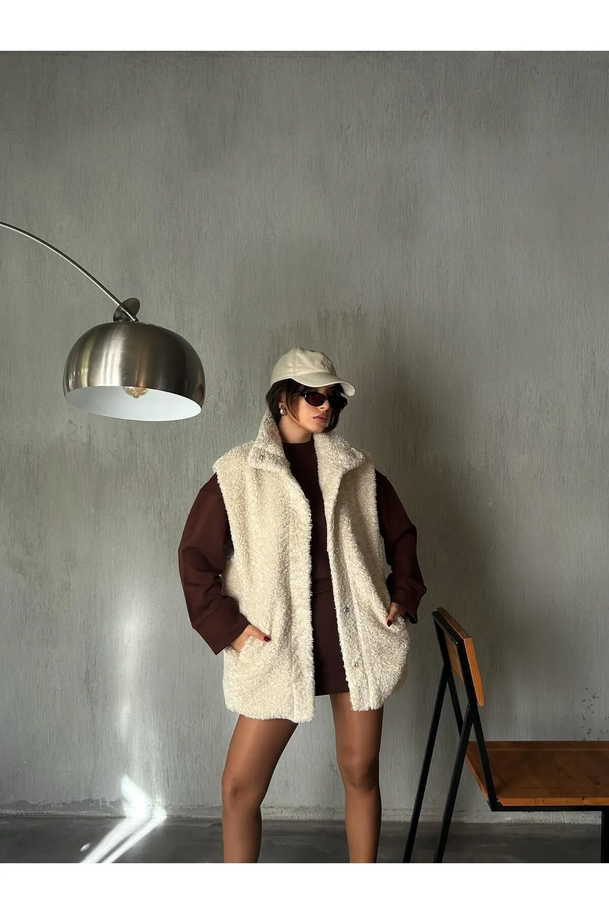 Plush Lined Snap Vest
