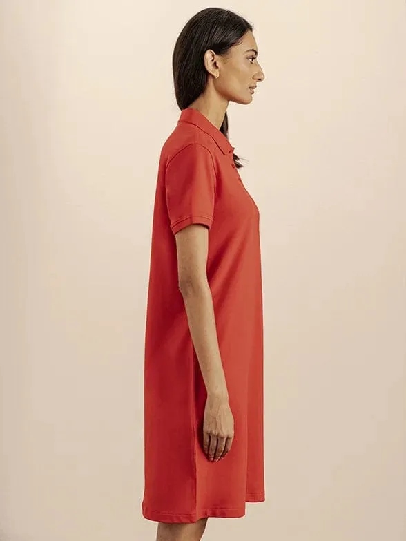 Polo Women Leah  Golfer Dress Red