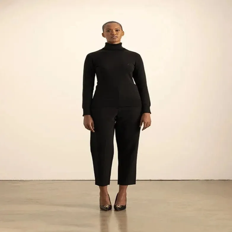 Polo Women Slim Pants Black